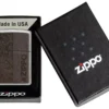 Emblema in pelle marrone – Design zippo Emblema in pelle marrone – Design zippo