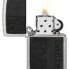 Emblema in pelle nera – Design zippo Emblema in pelle nera – Design zippo