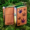 Emblema Woodchuck USA con foglie multicolori Emblema Woodchuck USA con foglie multicolori