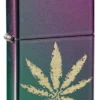 Foglia di marijuana iridescente