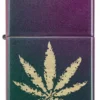 Foglia di marijuana iridescente