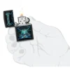 Grateful Dead, design UFO con effetto black light Grateful Dead, design UFO con effetto black light