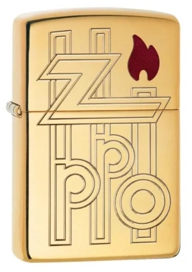 Logo astratto Armor® in High Polish Brass