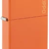 Logo Zippo Classic arancione opaco Logo Zippo Classic arancione opaco