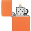 Logo Zippo Classic arancione opaco Logo Zippo Classic arancione opaco