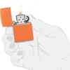 Logo Zippo Classic arancione opaco Logo Zippo Classic arancione opaco