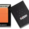 Logo Zippo Classic arancione opaco Logo Zippo Classic arancione opaco