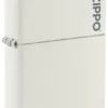 Logo Zippo Classic bianco opaco Logo Zippo Classic bianco opaco