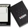 Logo Zippo Classic bianco opaco Logo Zippo Classic bianco opaco
