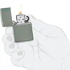 Logo Zippo Classic color salvia Logo Zippo Classic color salvia