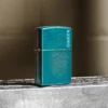 Logo Zippo Classic color verde acqua Logo Zippo Classic color verde acqua