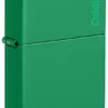 Logo Zippo Classic verde erba opaco Logo Zippo Classic verde erba opaco