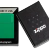 Logo Zippo Classic verde erba opaco Logo Zippo Classic verde erba opaco