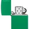 Logo Zippo Classic verde erba opaco Logo Zippo Classic verde erba opaco