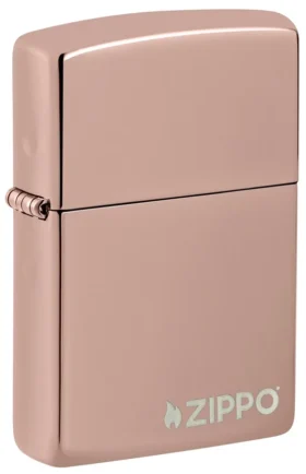 Logo Zippo classico in oro rosa lucido
