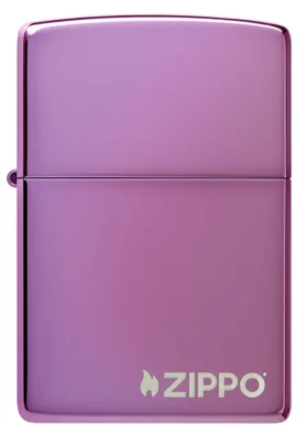 Logo Zippo classico viola lucido