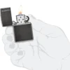 Logo Zippo grigio Classic Logo Zippo grigio Classic