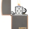 Logo Zippo in bronzo rustico