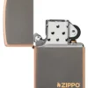 Logo Zippo in bronzo rustico