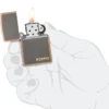 Logo Zippo in bronzo rustico