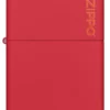 Logo Zippo rosso opaco Classic