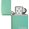 Logo Zippo verde Classic lucidato a specchio Logo Zippo verde Classic lucidato a specchio
