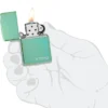Logo Zippo verde Classic lucidato a specchio Logo Zippo verde Classic lucidato a specchio
