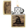 Motivo “Dont Tread On Me®” inciso a fuoco Motivo “Dont Tread On Me®” inciso a fuoco