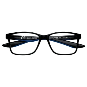 Occhiali da lettura Slim con montatura sottile – Nero/Blu