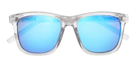 Occhiali da sole trasparenti dal design spigoloso
