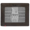 Portafoglio in pelle color moka – Design con placca metallica zippo 1932