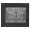 Portafoglio in pelle nera – Design con placca metallica Fandango Portafoglio in pelle nera – Design con placca metallica Fandango