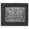 Portafoglio in pelle nera – Design con placca metallica Fandango Portafoglio in pelle nera – Design con placca metallica Fandango