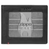 Portafoglio in pelle nera – Design con placca metallica zippo 1932 Portafoglio in pelle nera – Design con placca metallica zippo 1932