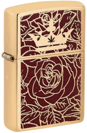 Queen of Bud: design appassionato con rosa e corona