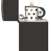 Slim® nero lucido con logo zippo Slim® nero lucido con logo zippo