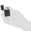 Slim® nero lucido con logo zippo Slim® nero lucido con logo zippo