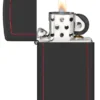 Slim® Nero opaco con bordo rosso Slim® Nero opaco con bordo rosso