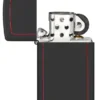 Slim® Nero opaco con bordo rosso Slim® Nero opaco con bordo rosso