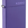 Slim® viola opaco con logo zippo