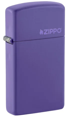 Slim® viola opaco con logo zippo