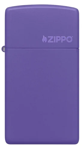 Slim® viola opaco con logo zippo