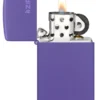Slim® viola opaco con logo zippo