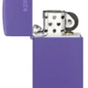 Slim® viola opaco con logo zippo